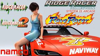 RIDGE RACER COLLECTION V1.04 [NAMCO SYSTEM 22] - RAVE RACER CITY RACE #arcade #gaming #gameplay