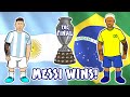 🏆Messi wins Copa America!🏆 (HIGHLIGHTS ARGENTINA 1 - 0 BRASIL | COPA AMÉRICA 2021 | 10-07-21)