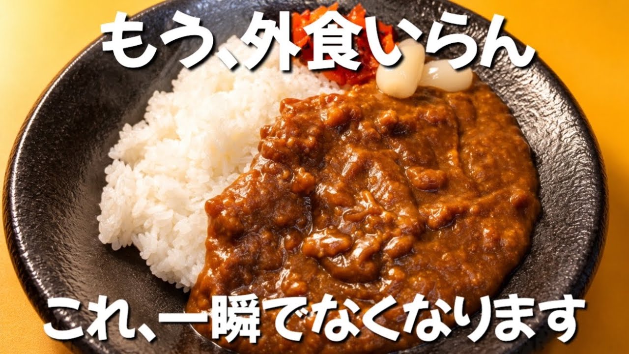 【包丁、鍋不要】お金がない日はこれ一択 コロッケ1個で昔懐かしいカレー ずぼら主婦のずぼらレシピ