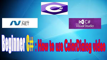 C# progerming |  How to use Color Dialog video