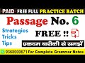 Passage No. 6 | Reading Comprehension Batch @UphaarClasses