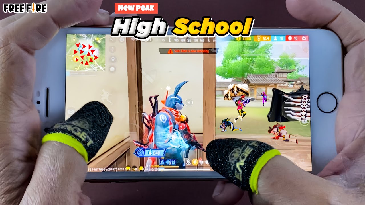 New Peak 👑 High School | iPhone 8 Plus (2026) 🔥 3 Finger Handcam ⚡️| Free Fire 1 Vs 4 🎮 