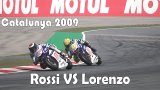 MotoGP™ 2009 Catalunya Valentino Rossi VS Jorge Lorenzo