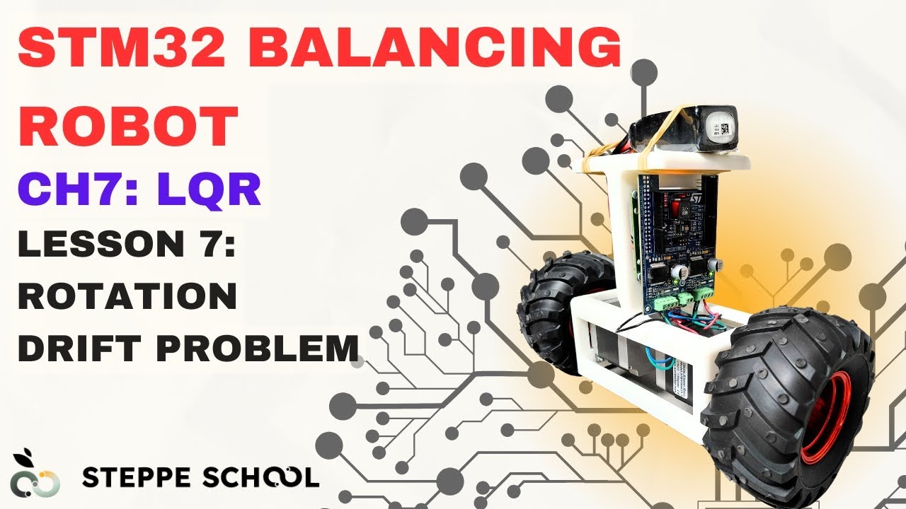 Balancing Robot Course CH7 - 7: Rotation Drift Problem - YouTube