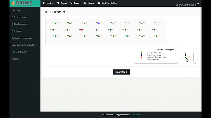 MineExcellence Drilling Platform Drill Log