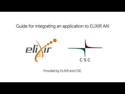 Guide for integrating an application to ELIXIR AAI