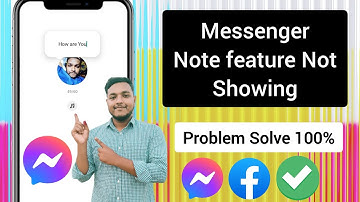 How To Fix Note Feature Not Showing On Messenger (New Update 2023).Facebook Messenger Note Feature.