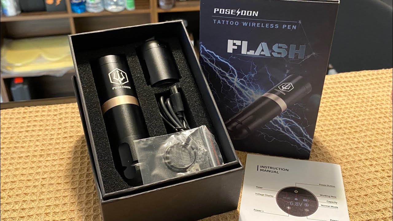 ฮอคเพนไร้สาย Poseidon FLASH #รังสิตอุปกรณ์สัก