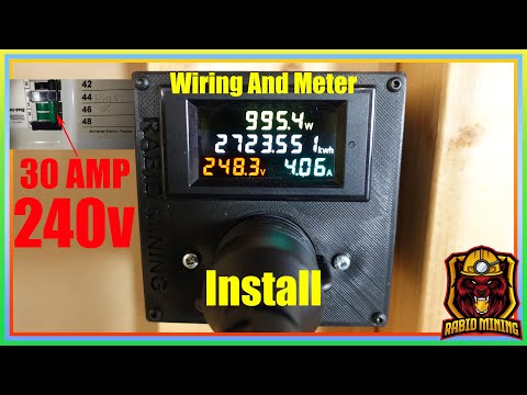 Crypto Mining On 240v How To Set Up A 240v Line With A Power Meter