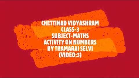 Class-3_maths_Activity on Numbers_Video3