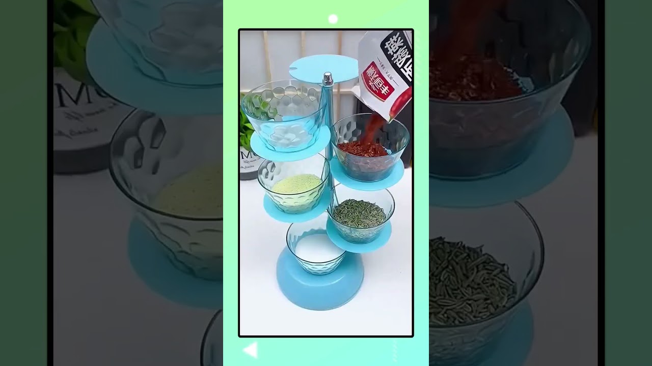 Crystal rotatable seasoning box, not occupying space and beautiful, really  