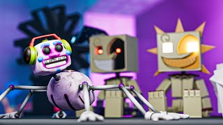 Minecraft FNAF DJ Music Man Plush VS Sun and Moon Plushies! (Minecraft Roleplay)