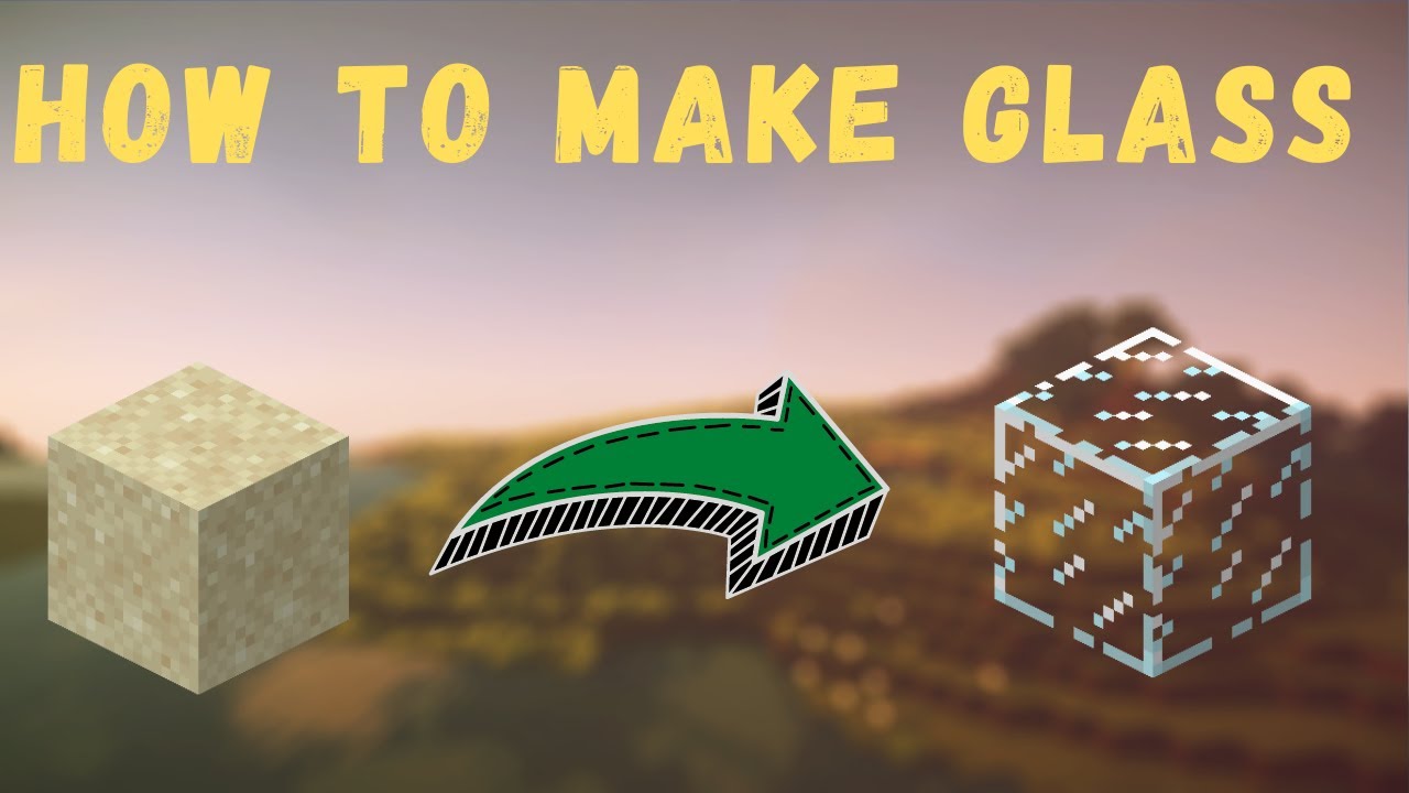 How to make glass in Minecraft YouTube