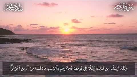 تِلاوَة بالكُردِ الهادئ || ما تيسَّرَ من سورة "الرُّوم" || طارق محمد   አል ቁርኣኑል ከሪም ቃሪእ ጧሪቅ መሀመድ