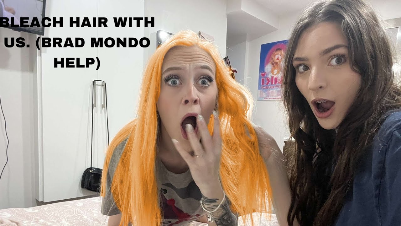 Bleaching my hair blonde (BADLY) BRAD MONDO HELP
