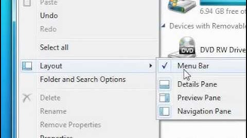 How to remove the menu bar from a window in Windows 7