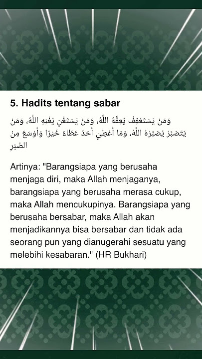 Hadist Nabi tentang sabar #shortvideo #hadist #storywa #shortsvideo #shorts #ceramah