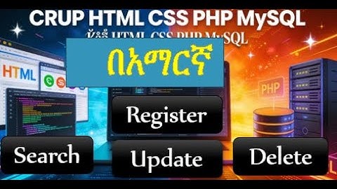 Dynamic Website Full Course HTML, CSS, PHP, MySQL