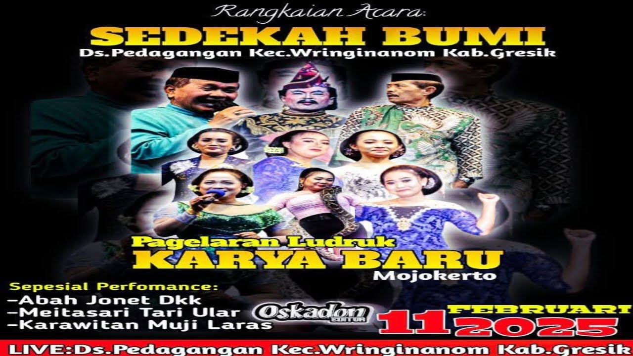 LUDRUK KARYA BARU LIVE PEDAGANGAN - WRINGINANOM - GRESIK.