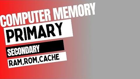 Computer Memory, Primary Memory, Secondary Memory, Ram, Rom, Cache, HDD, FDD, CD, DVD in Hindi