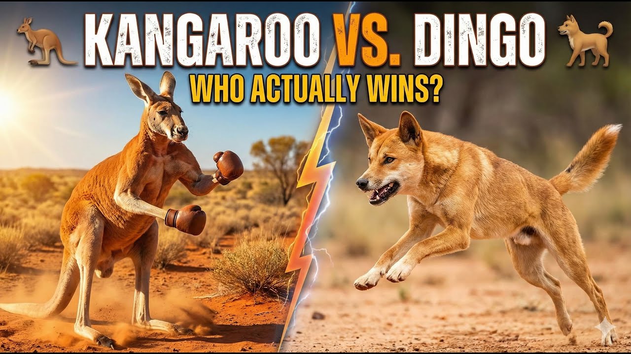 Kangaroo vs. Dingo: Who Actually Wins? 🦘🐕