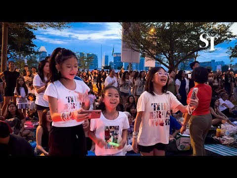 Taylor Swift in Singapore: Fans outside the National Stadium sing along with the concert