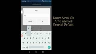 4G LTE Airteltigo APN network setting screenshot 5