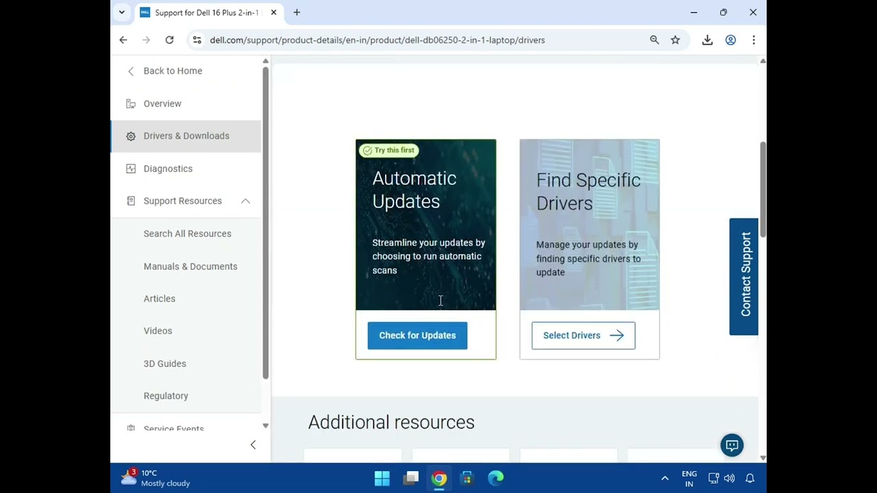 Загрузка и установка драйверов для камеры Dell 16 Plus | Windows 10/11