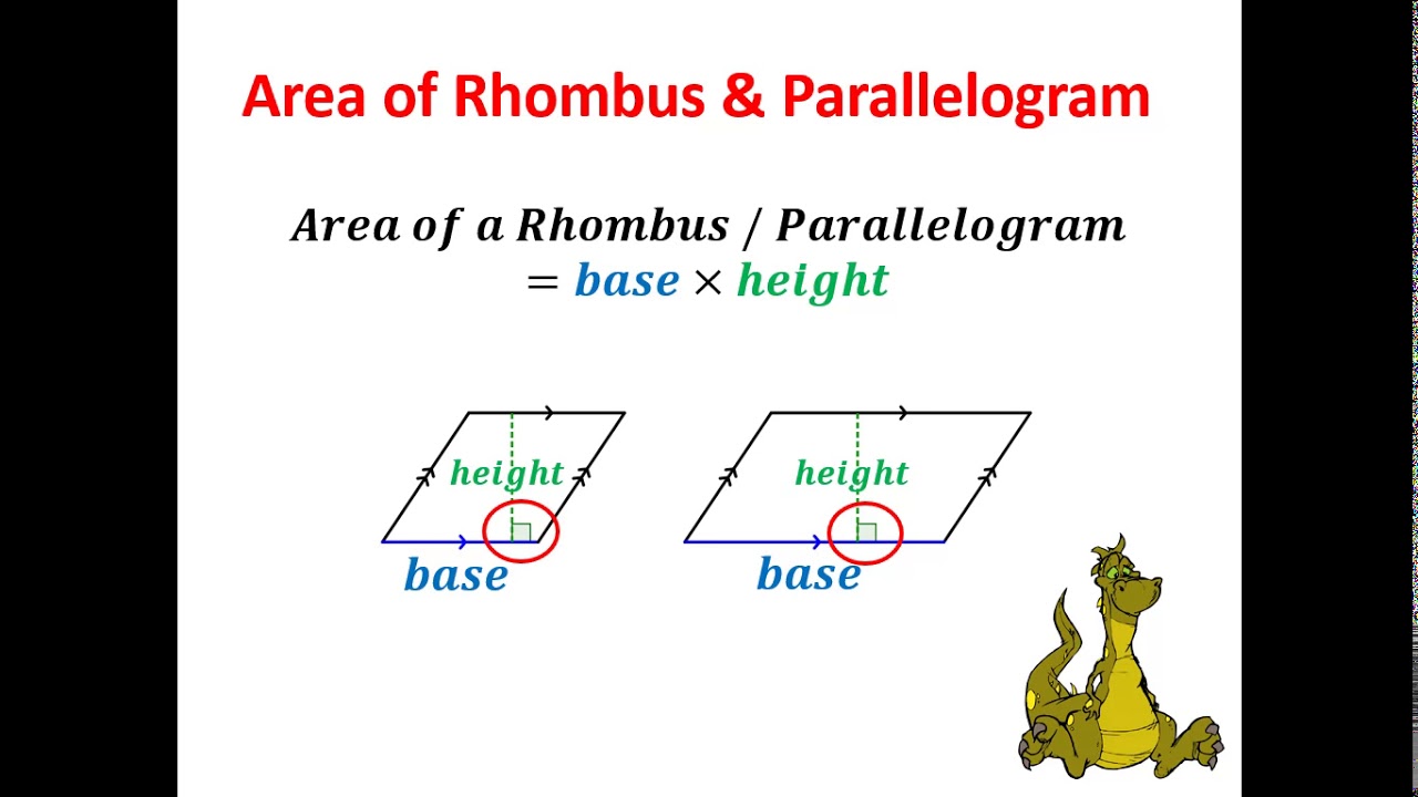 9M16   Area of Rhombus and Parallelogram