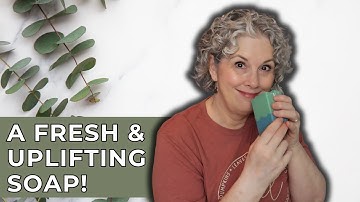 Cold Process Soapmaking | Eucalyptus Mint Layered Soap