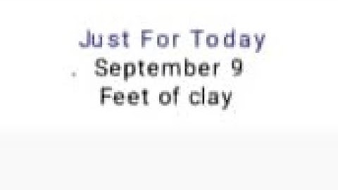 N.A. JUST FOR TODAY SEPTEMBER 9 ENGLISH AUDIO TEXT I.P.