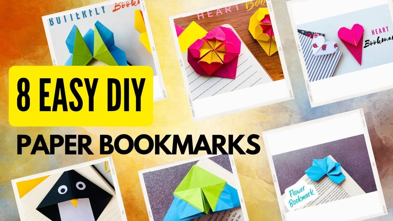 8 Easy bookmark ideas, Easy Corner book marks