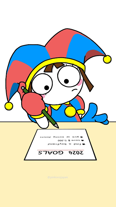 Pomni achieved 2024 goals!😁😁And Happy new year 2025🎉🎉#relatable #funny #animation #tadc