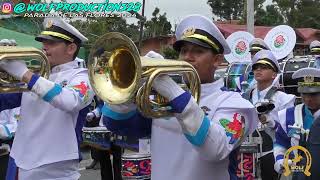 Banda de la Escuela La Primavera en Parada de Las Flores, Volcán