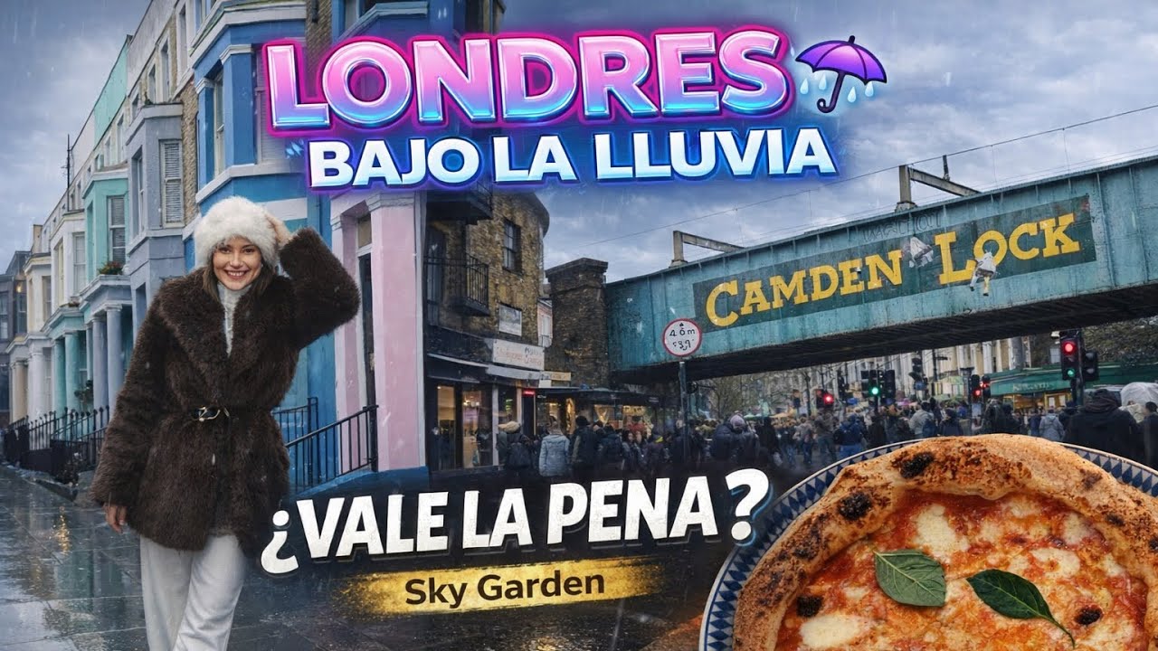 Gastronomía en Londres bajo la lluvia 🇬🇧 ¿Valió la PENA el Teleférico?