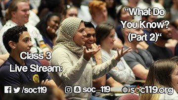 19FA Class #3: What Do You Know (Part 2)