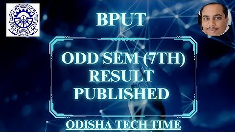 ODD SEM (7TH) RESULT PUBLISHED CHECK NOW#bput #btech