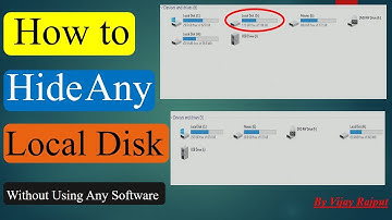 How to hide a drive Without Using Any Software? |how to | Vijay Rajput