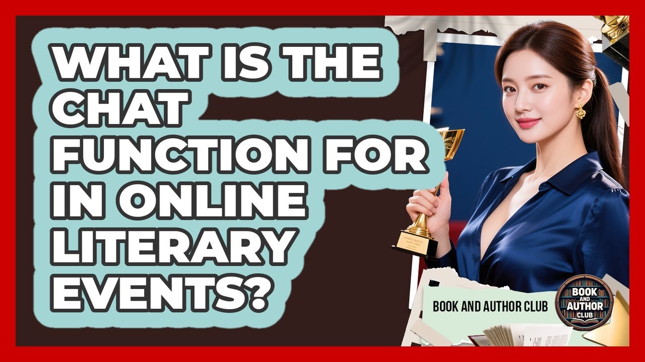 What Is The Chat Function For In Online Literary Events? - Book and Author Club