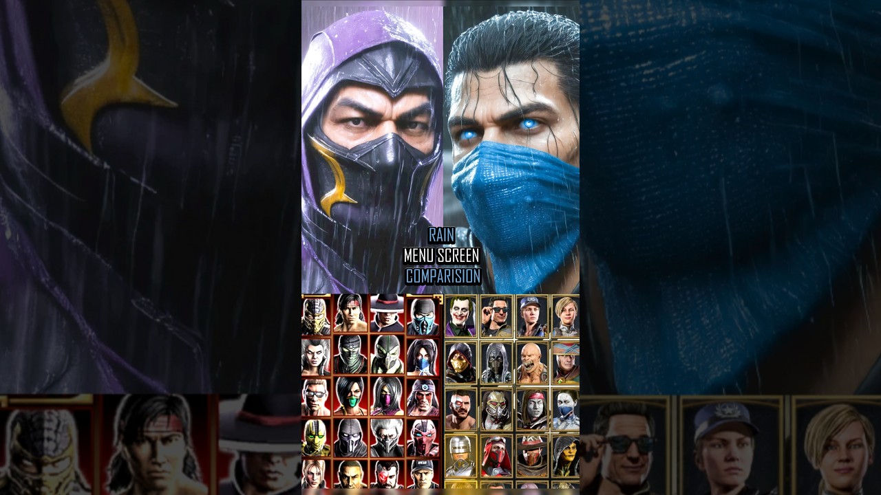 Выбор персонажа из дождя в Mk9, Mk11 и Mk1 Khaos Reigns 