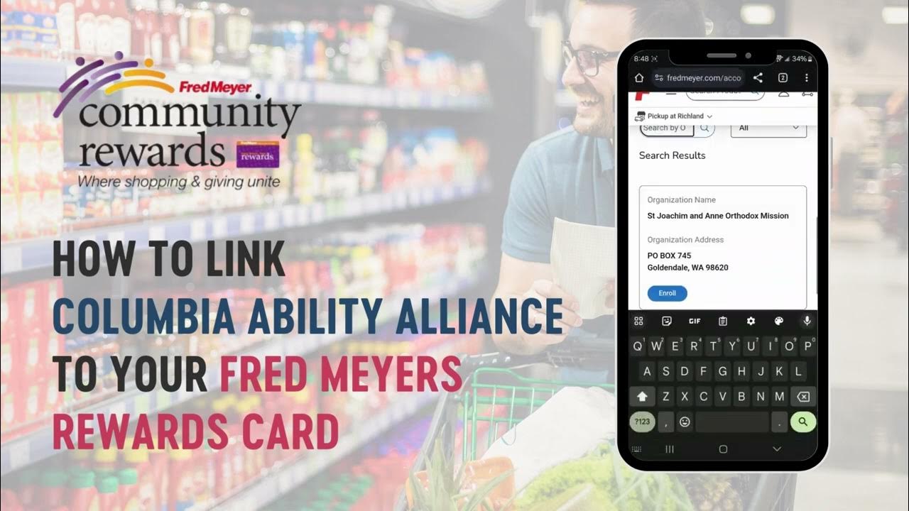 How to Link Columbia Ability Alliance to Your Fred Meyers Rewards Card YouTube