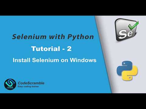 How to install Selenium Webdriver on Windows