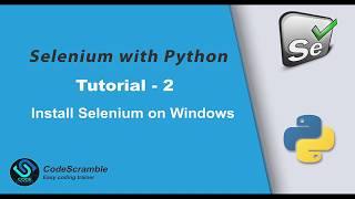 How to install Selenium Webdriver on Windows