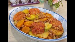 خوراک رژیمی گیاهی،طاس کباب بدون گوشت،خوشمزه وخوش طعم وبینظیربا آشپزخانه فریبا Vegetarian Dish