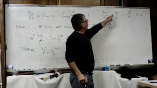 HOW TO SOLVE BERNOULLI DIFFERENTIAL EQUATIONS - STEP BY STEP