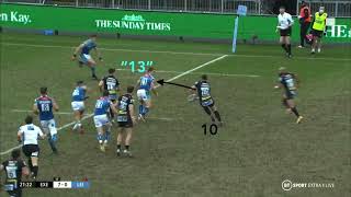 How EXETER CHIEFS Attack Off 12 - Rugby Attack Playbook Analysis