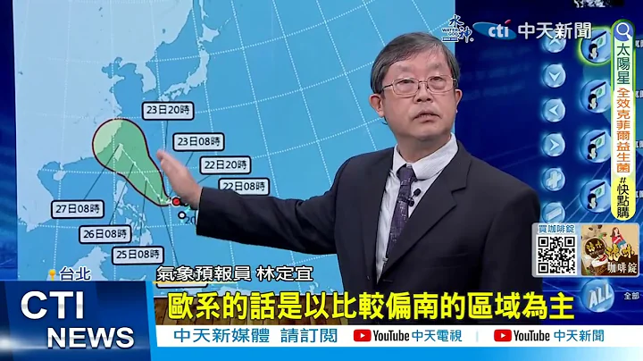 【每日必看】杜苏芮台风增强!各国预测路径侵台机率提高  20230722 @CtiNews - 天天要闻