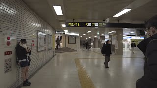 【4K】2022 日本 北海道 札幌 北区 札幌駅 地下鉄東豊線 地下通路の散策【Binaural Audio】