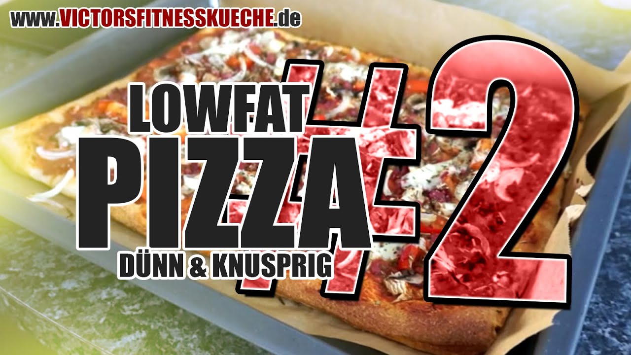 VICTOR's KNACK & BACK PIZZA #2 - Rohschinken, Pilze, Mozzarella & Co - Victor's Fitnessküche healthy food recipes