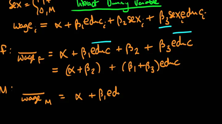 Dummy variables - interaction terms explanation